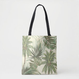 Bolsa Tote Papel de parede de folhas tropicais