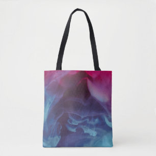 Bolsa Tote Papel de parede digital azul, vermelho e preto