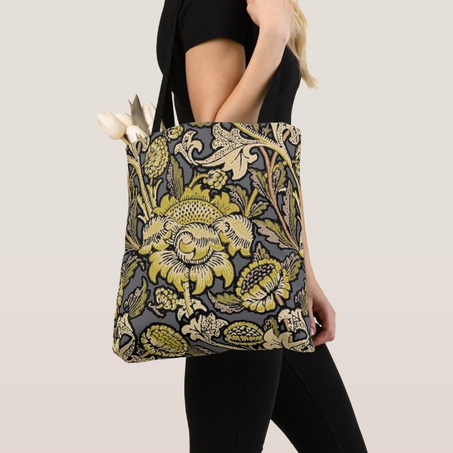 Bolsa Tote Papel de parede floral William Morris Wey Artes Of (Close Up)