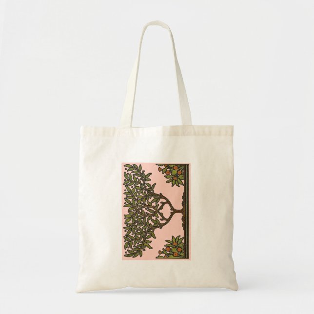 Bolsa Tote Papel de Parede Friso Floral de William Morris (Frente)