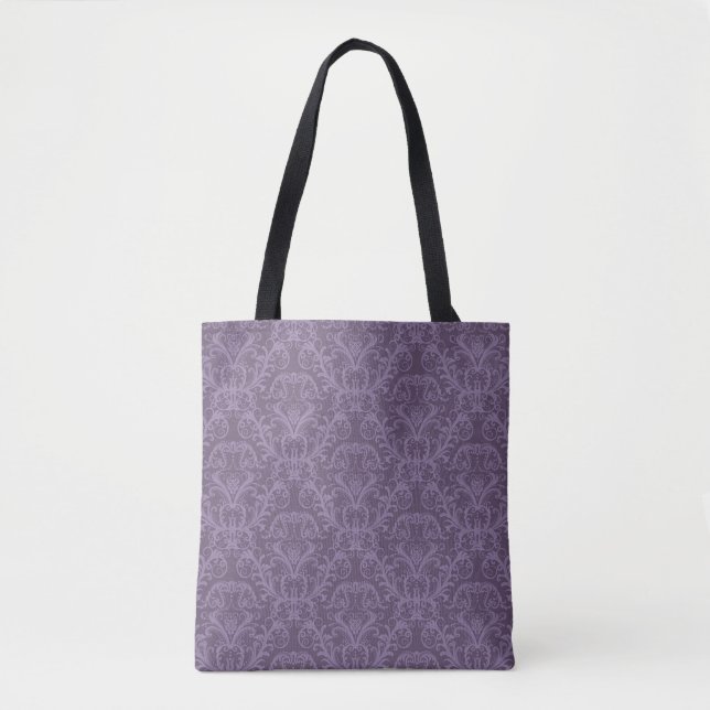 Bolsa Tote Papel de parede roxo luxuoso (Frente)