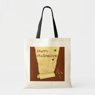 Bolsa Tote Papel de parede sangrento feliz do Dia das Bruxas