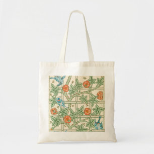 Bolsa Tote Papel de Parede Vitoriano Treliça William Morris