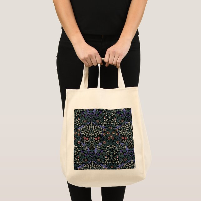 Bolsa Tote Papel de parede vitoriano William Morris Blackthor (Frente (produto))