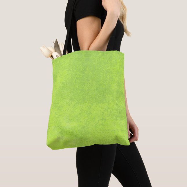 Bolsa Tote Papel verde abstrato (Close Up)