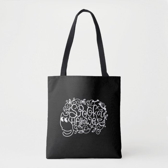 Bolsa Tote Papercut Halloween Spooky Halloween (Frente)