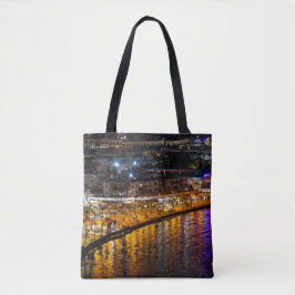 Bolsa Tote Paphos marcenos à noite, vista de drones