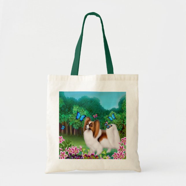 Bolsa Tote Papillon na sacola do jardim (Frente)