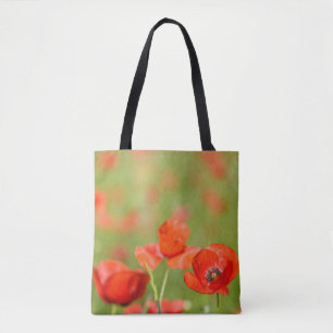 Bolsa Tote Papoilas em uma sacola do campo da papoila