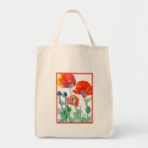 Bolsa Tote Papoilas, sacola da papoila