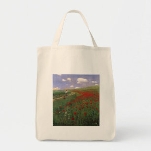 Bolsa Tote Papoulas no Campo SZINYEI MERSE, Pál flor vermelha