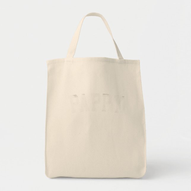 Bolsa Tote Pappy Bold Font Pappy Dia de os pais Pappy (Frente)