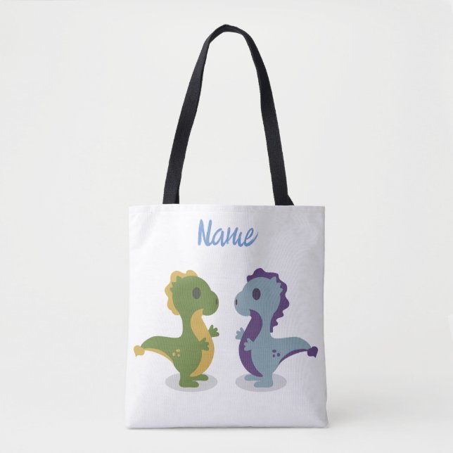 Bolsa Tote Par de Dinossauro Cólvora Troço_Trova (Frente)