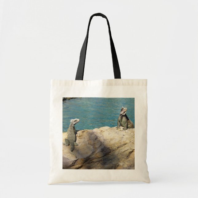 Bolsa Tote Par de Fotografia Tropical de Iguanas (Frente)