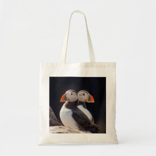 Bolsa Tote Par de Puffins Foto