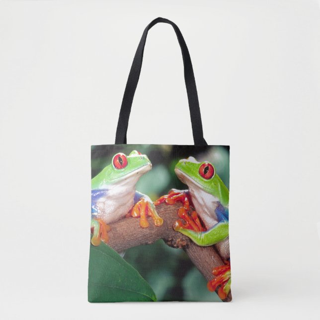 Bolsa Tote Par de Red Eye Treefrog, Agalychinis callidryas, (Frente)