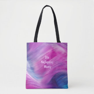 Bolsa Tote Para a Melhor Mamãe – Aquarela Pastel