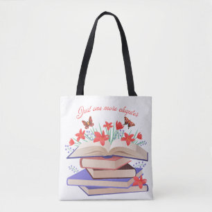 Bolsa tote para amantes de livros "Só Mais Um Capí