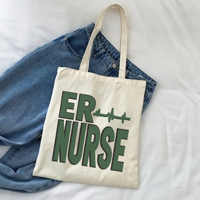 Bolsa Tote para Enfermeira de Emergência, Presente (ER nurse tote bag, nurse tote bag, graduation gift tote bag, nurse graduation gift, tote bag for her)