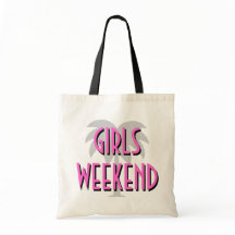 Bolsa tote para fim de semana das meninas | Design