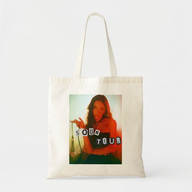 Bolsa Tote Para Homens Mulheres Amarrando Tour Olivia Rodrigo (Frente)