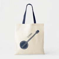 Para Jogadores De Banjo, Marinho Azul Personalizad
