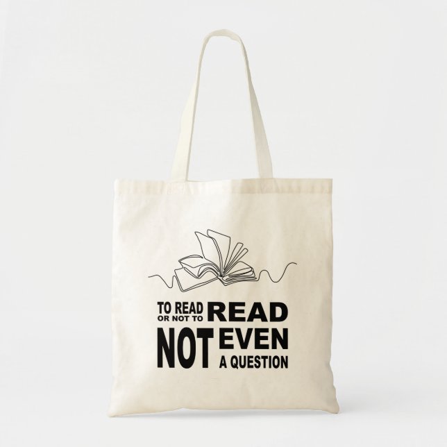 Bolsa Tote Para ler ou não ler (Frente)