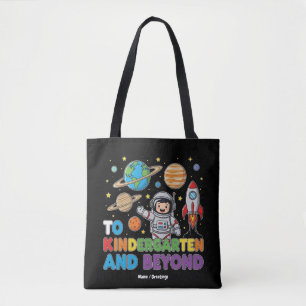 Bolsa Tote Para o jardim de infância e além dos astronautas