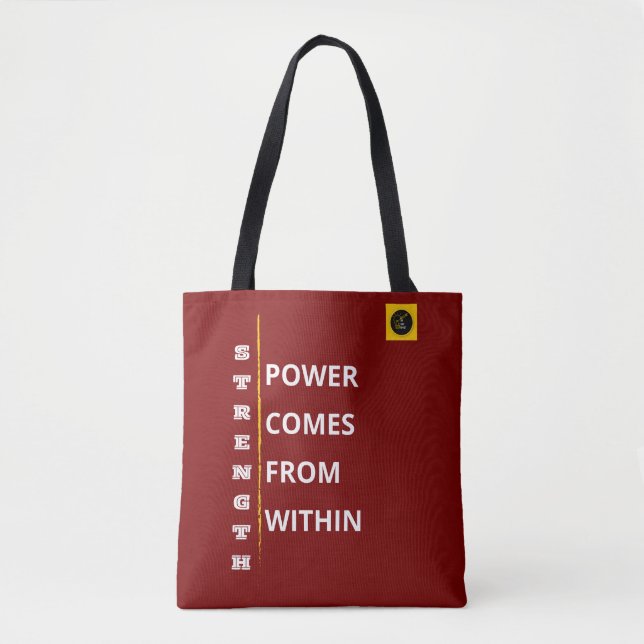 Bolsa Tote para Ombro - Vibração de Força (Frente)
