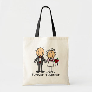 Bolsa Tote Para sempre junto t-shirt e presentes