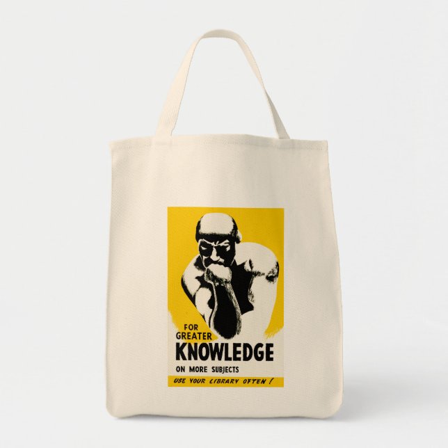 Bolsa Tote Para um maior conhecimento (Frente)