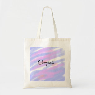 Bolsa Tote Parabéns minimalistas simples adicione seu texto n