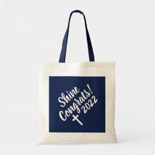 Bolsa Tote Parabéns White Cross Time to Shine Graduation Blu
