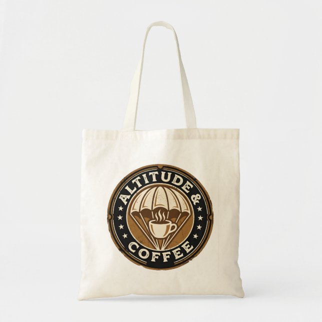 Bolsa Tote Parachute & Café Vintage (Frente)
