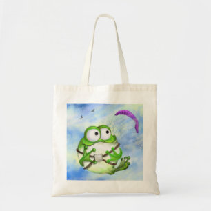 Bolsa Tote Paraglider - Sapo de desenho animado feliz e bonit