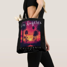 Paraíso de Los Angeles Califórnia Pôr do Sol Retro