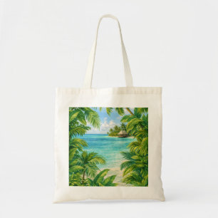 Bolsa Tote Paraíso de Praia da Ilha Tropical de Aitutaki