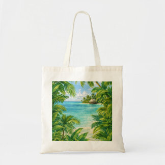 Bolsa Tote Paraíso de Praia da Ilha Tropical de Aitutaki