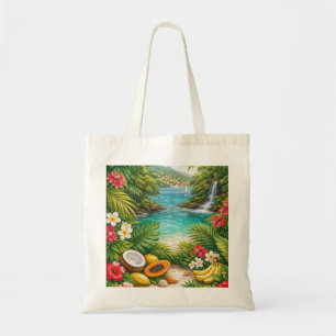Bolsa Tote Paraíso de Praia da Ilha Tropical de Granada