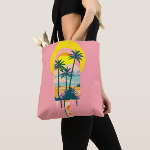 Bolsa Tote Paraíso dos Sweets Sunset de Verão Tropical