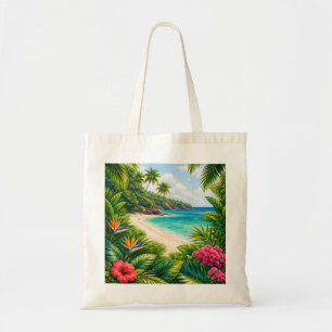 Bolsa Tote Paraíso Tropical da Praia de Barbados