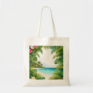 Bolsa Tote Paraíso Tropical da Praia de Isla Mujeres