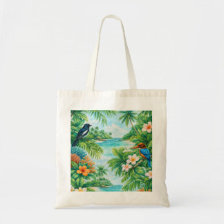 Bolsa Tote Paraíso Tropical de Aves das Ilhas Andaman