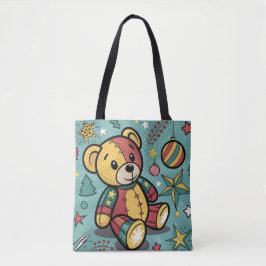 Bolsa Tote Paraquedas de Natal - Urso de Teddy