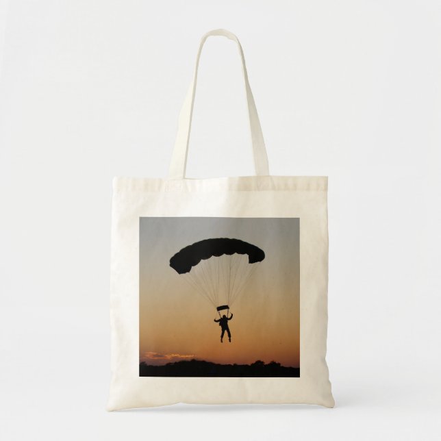 Bolsa Tote Paraquedas Skydiver no Sunset Sky Diver (Frente)