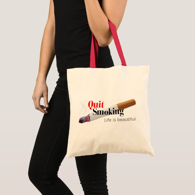 Bolsa Tote Parar de Fumar (Frente (produto))