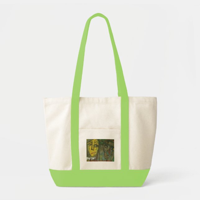 Bolsa Tote parar de mentir (Frente)