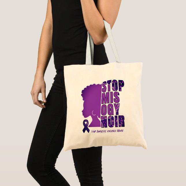 Bolsa Tote PARAR O MISOGYNOIR A Consciência da Violência Domé (Frente (produto))