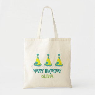 Bolsa Tote Parceiro de bolinhas Feliz Celebração de Aniversár