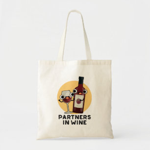 Bolsa Tote Parceiros De Bebida Engraçada Com Vinho